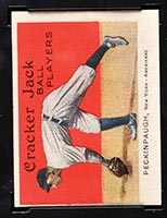 1914 E145 Cracker Jack #91 Roger Peckinpaugh New York (American) - Front