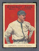 1914 E145 Cracker Jack #98 Frank LaPorte Indianapolis (Federal) - Front