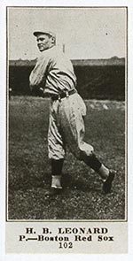 1915-1916 M101-4 Sporting News #102 H.B. Leonard Boston Red Sox