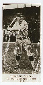 1915-1916 M101-4 Sporting News #111 Leslie Mann Chicago Cubs