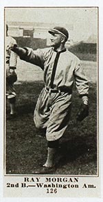 1915-1916 M101-4 Sporting News #126 Ray Morgan Washington (American)