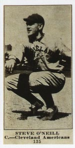 1915-1916 M101-4 Sporting News #135 Steve O'Neill Cleveland (American)