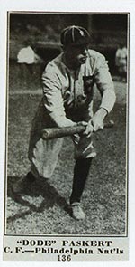 1915-1916 M101-4 Sporting News #136 “Dode” Paskert Philadelphia (National)