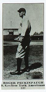 1915-1916 M101-4 Sporting News #137 Roger Peckinpaugh New York (American)