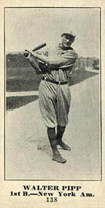 1915-1916 M101-4 Sporting News #138 Walter Pipp New York (American)
