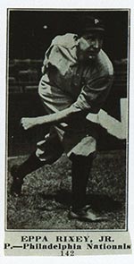 1915-1916 M101-4 Sporting News #142 Eppa Rixey Philadelphia (National)