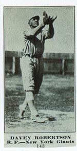 1915-1916 M101-4 Sporting News #143 Davey Robertson New York Giants