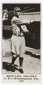 1915-1916 M101-4 Sporting News #160 Howard Shanks Washington (American)