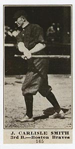 1915-1916 M101-4 Sporting News #165 J. Carlisle Smith Boston Braves
