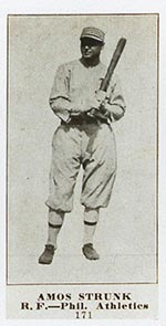 1915-1916 M101-4 Sporting News #171 Amos Strunk Philadelphia Athletics