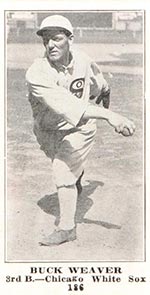 1915-1916 M101-4 Sporting News #186 Buck Weaver Chicago White Sox