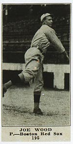 1915-1916 M101-4 Sporting News #195 Joe Wood Boston Red Sox