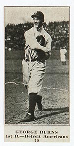 1915-1916 M101-4 Sporting News #19 George Burns Detroit (American)