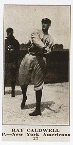 1915-1916 M101-4 Sporting News #27 Ray Caldwell New York (American)