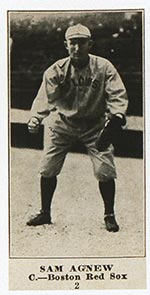 1915-1916 M101-4 Sporting News #2 Sam Agnew Boston Red Sox