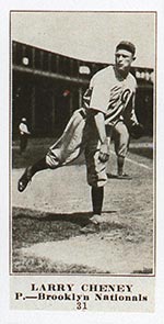 1915-1916 M101-4 Sporting News #31 Larry Cheney Brooklyn (National)