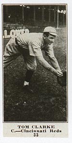 1915-1916 M101-4 Sporting News #33 Tom Clarke Cincinnati Reds