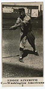 1915-1916 M101-4 Sporting News #3 Eddie Ainsmith Washington (National)