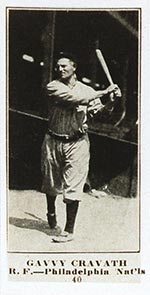 1915-1916 M101-4 Sporting News #40 Gavvy Cravath Philadelphia (National)