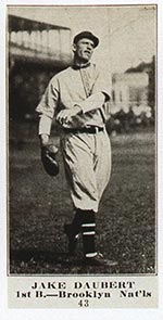 1915-1916 M101-4 Sporting News #43 Jake Daubert Brooklyn (National)