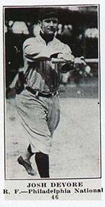 1915-1916 M101-4 Sporting News #46 Josh Devore Philadelphia (National)