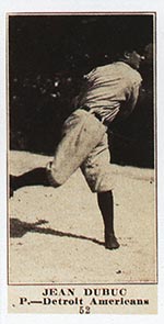 1915-1916 M101-4 Sporting News #52 Jean Dubuc Detroit (American)