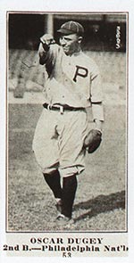 1915-1916 M101-4 Sporting News #53 Oscar Dugey Philadelphia (National)