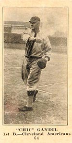 1915-1916 M101-4 Sporting News #64 “Chic” Gandil Cleveland (American)