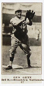 1915-1916 M101-4 Sporting News #67 Gus Getz Brooklyn (National)