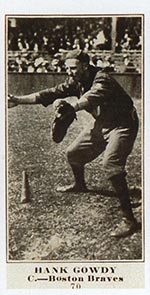 1915-1916 M101-4 Sporting News #70 Hank Gowdy Boston Braves