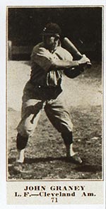 1915-1916 M101-4 Sporting News #71 John Graney Cleveland (American)