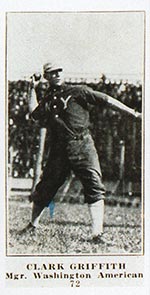 1915-1916 M101-4 Sporting News #72 Clark Griffith Washington (American)