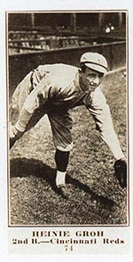 1915-1916 M101-4 Sporting News #74 Heinie Groh Cincinnati Reds