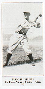 1915-1916 M101-4 Sporting News #82 Hugh High New York (American)
