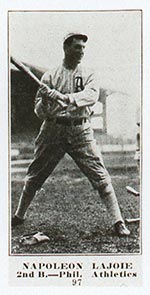 1915-1916 M101-4 Sporting News #97 Napoleon Lajoie Philadelphia Athletics