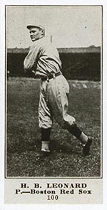 1915-1916 M101-5 Sporting News #100 H.B. Leonard Boston Red Sox