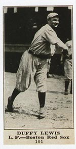 1915-1916 M101-5 Sporting News #101 Duffy Lewis Boston Red Sox