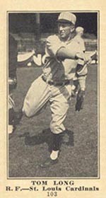 1915-1916 M101-5 Sporting News #103 Tom Long St. Louis Cardinals
