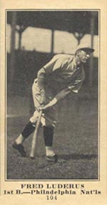 1915-1916 M101-5 Sporting News #104 Fred Luderus Philadelphia (National)