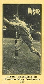 1915-1916 M101-5 Sporting News #110 Rube Marquard Brooklyn (National)
