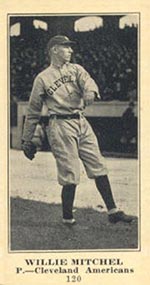 1915-1916 M101-5 Sporting News #120 Willie Mitchel (Mitchell) Cleveland (American)