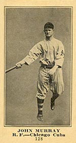 1915-1916 M101-5 Sporting News #128 John Murray Chicago Cubs