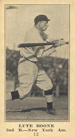 1915-1916 M101-5 Sporting News #12 Lute Boone New York (American)