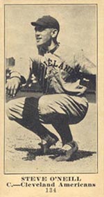 1915-1916 M101-5 Sporting News #134 Steve O'Neill Cleveland (American)