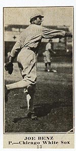 1915-1916 M101-5 Sporting News #13 Joe Benz Chicago White Sox