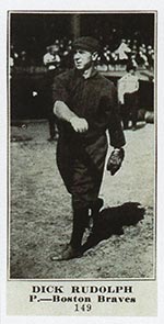 1915-1916 M101-5 Sporting News #149 Dick Rudolph Boston Braves