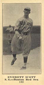 1915-1916 M101-5 Sporting News #160 Everett Scott Boston Red Sox