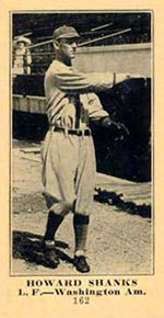 1915-1916 M101-5 Sporting News #162 Howard Shanks Washington (American)