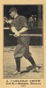1915-1916 M101-5 Sporting News #167 J. Carlisle Smith Boston Braves