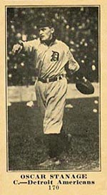 1915-1916 M101-5 Sporting News #170 Oscar Stanage Detroit (American)